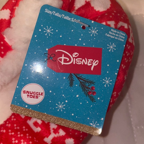 ♥️3/$30} DISNEY: Mickey & Minnie Snuggle Toes Slippers - Picture 2 of 4